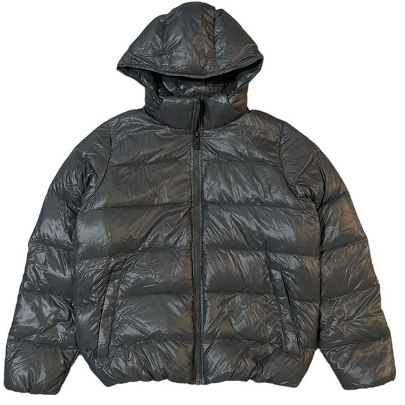 NWT Nike Sportswear Down Puffer Jacket 700 Fill Black Hooded Womens XL - Picture 1 of 9